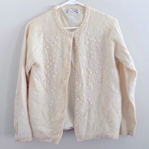 70’s vintage Vivien Forest beaded cardigan